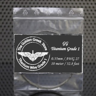Titanium Grade 1 Wire 0,35mm (27AWG) 10Mts.