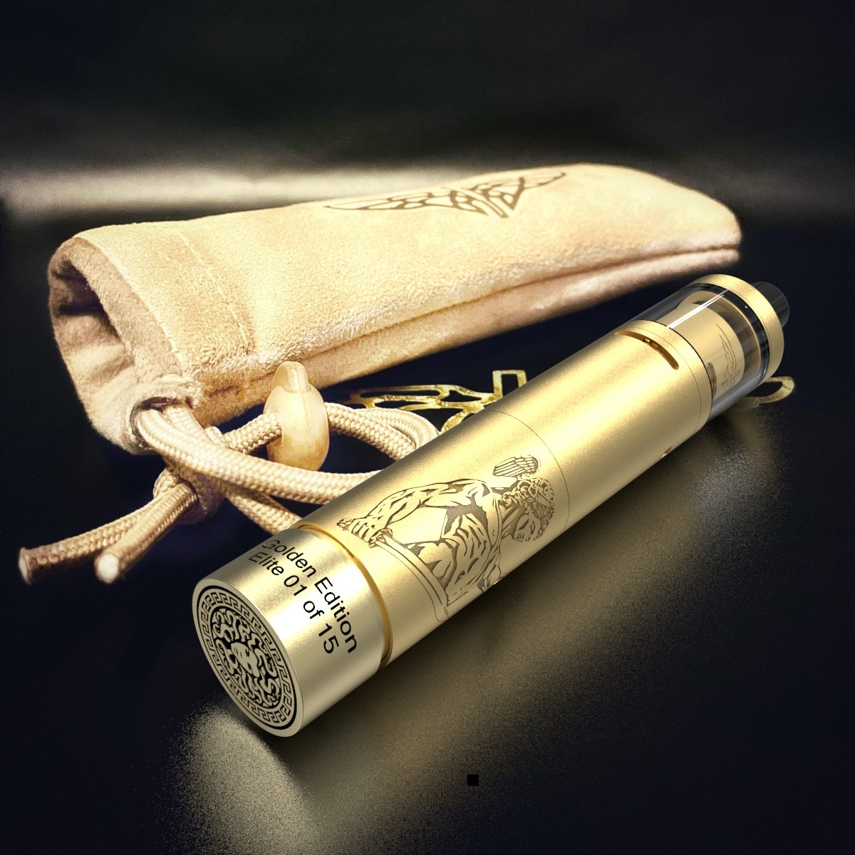 Golden Edition Elite (22mm, 18650, Golden, Matte) 1-15 - The Golden Greek  Store